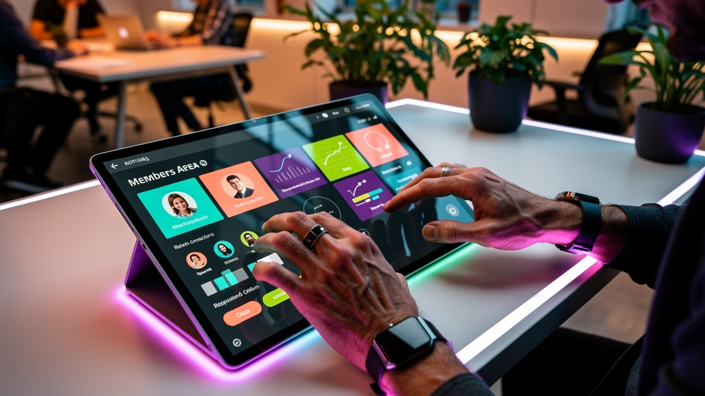 Antes e depois: impacto real de área de membros em retenção de clientes