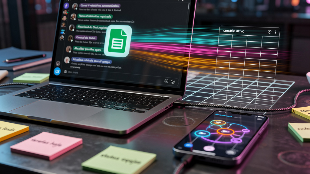 Automatize o Slack e Google Sheets com o Make: Um Guia Completo