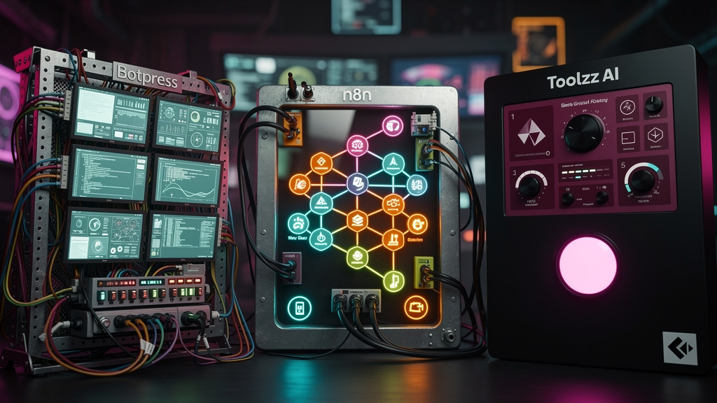 Botpress vs Toolzz vs n8n: Qual a Melhor Plataforma para Agentes de IA?