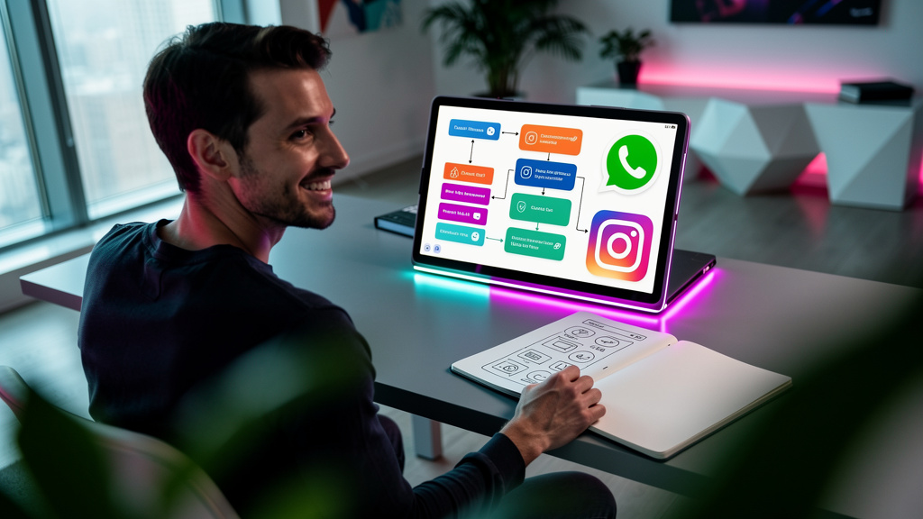 Crie Chatbots No-Code para WhatsApp e Instagram: Guia Completo