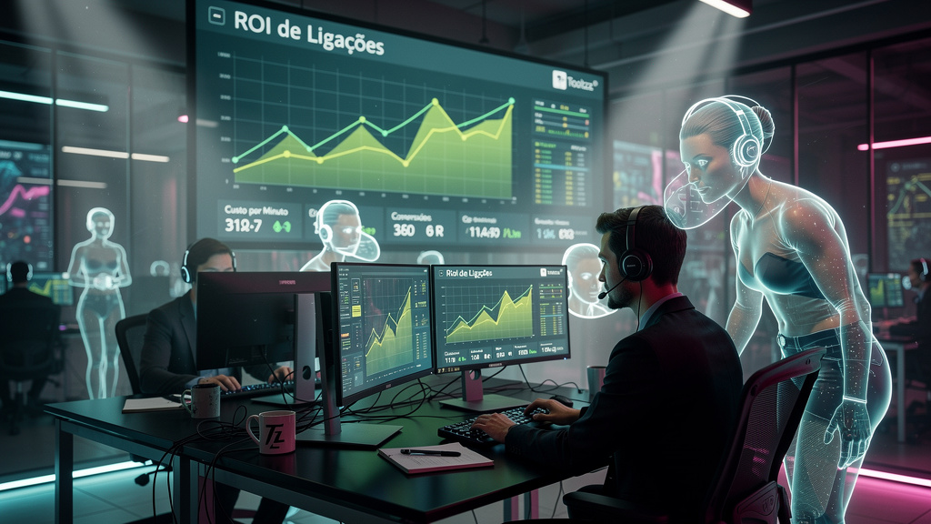 Dashboard completo para acompanhar ROI de ligações