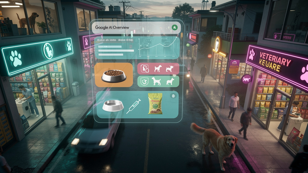 Domine o Google AI Overviews: SEO para Pet Shops e Veterinárias