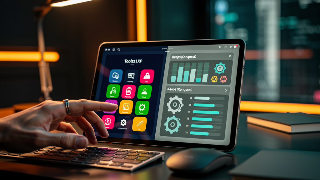 Guia para leigos: entendendo Toolzz LXP vs. Keeps (Konquest) para empresas