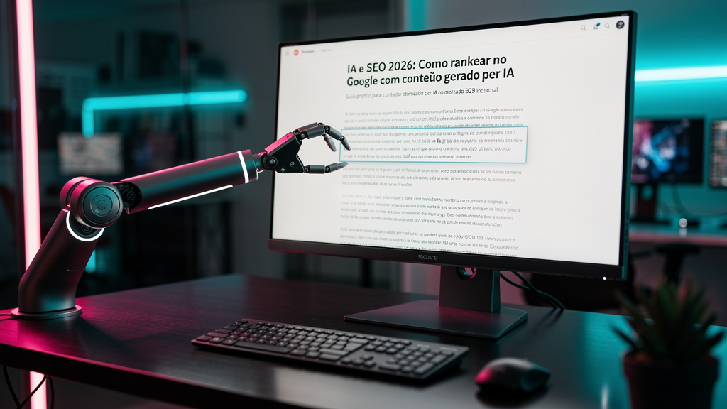IA e SEO 2026: Como Rankear no Google com Conteúdo Gerado por IA