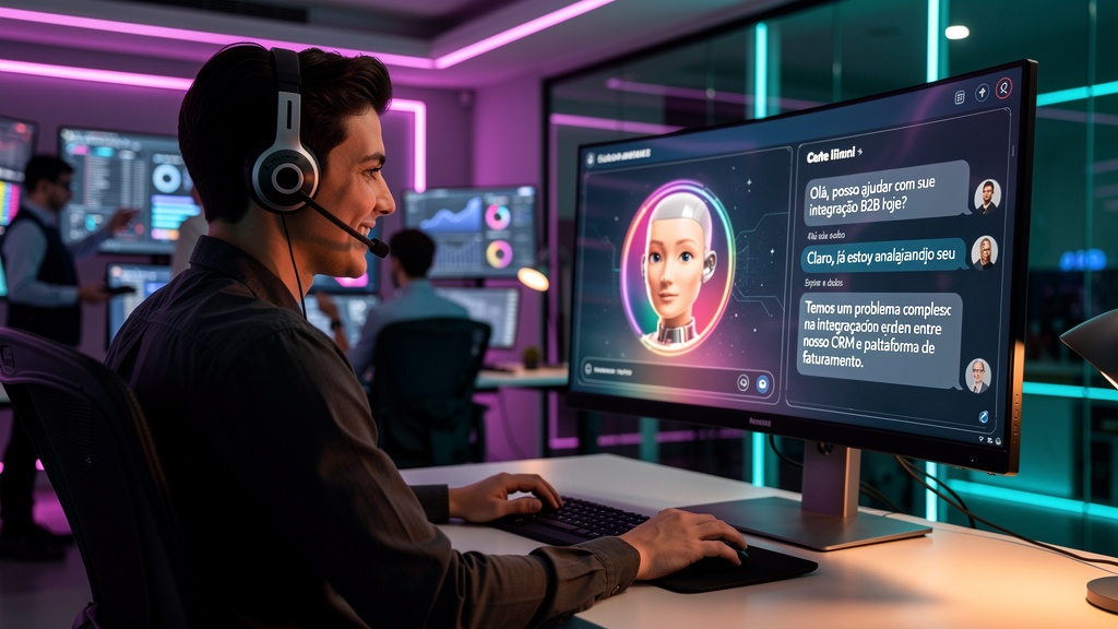 IA no Suporte B2B: Chat ao Vivo Evolui com Agentes Inteligentes
