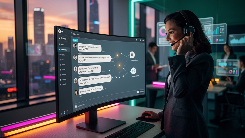 IA Revoluciona Vendas B2B: Chat ao Vivo Inteligente Impulsiona Resultados