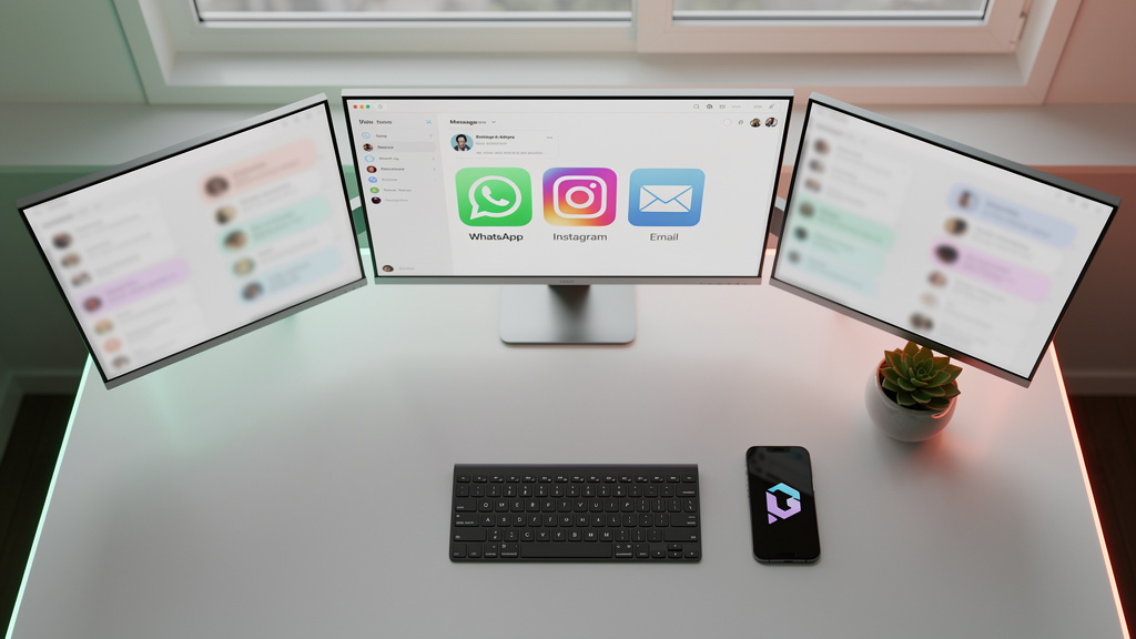 IA Unifica Comunicação: WhatsApp, Instagram e Email em um Só Lugar