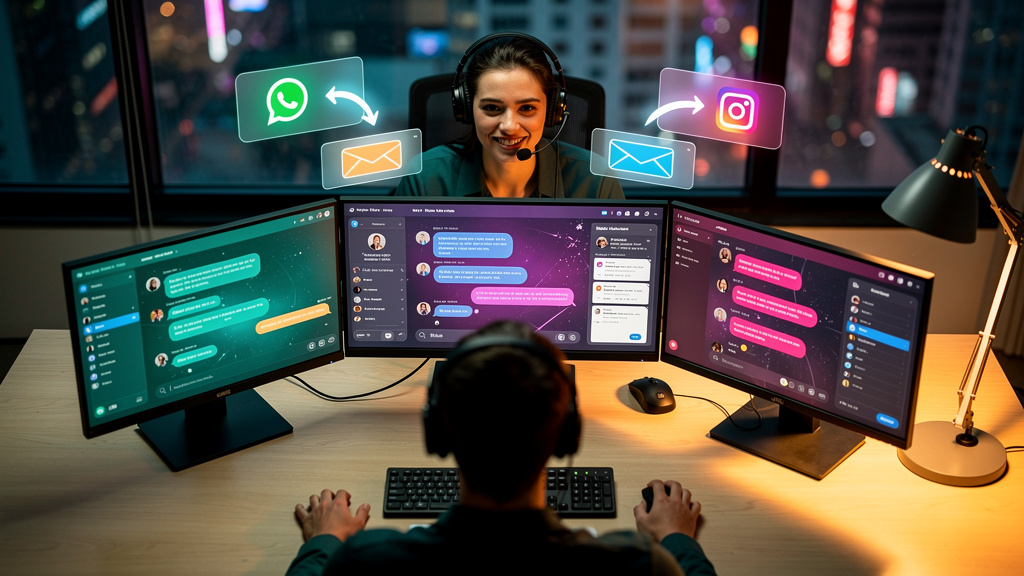 IA Unifica WhatsApp, Instagram e Email em um Único Chat