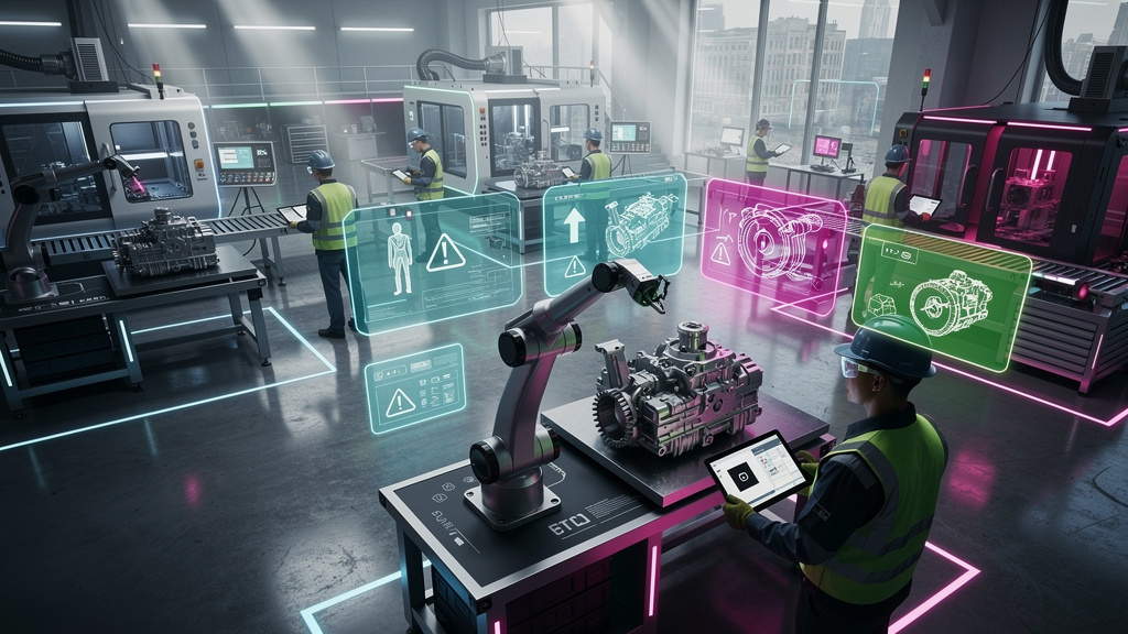 Indústria 4.0: Como a IA Impulsiona a Capacitação e Segurança no Chão de Fábrica