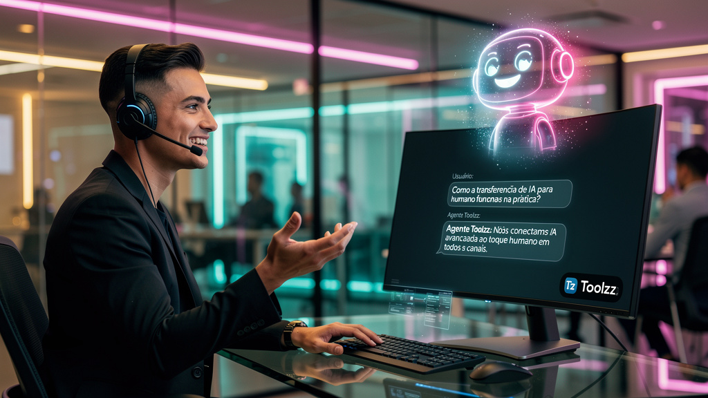 Por que Toolzz é referência em transferência de IA para humano