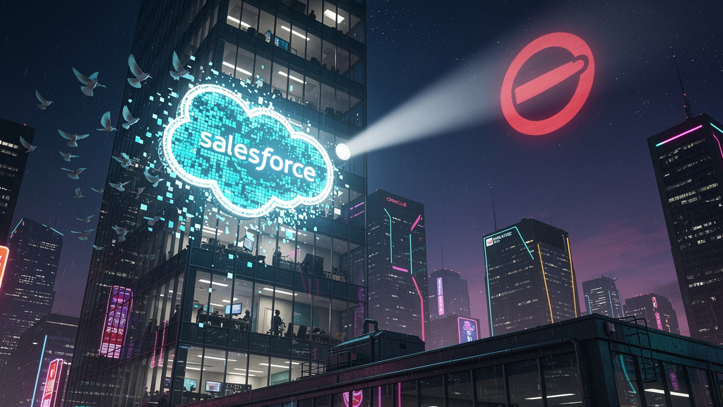 Salesforce em Queda: A IA Está Desafiando os Gigantes do SaaS?