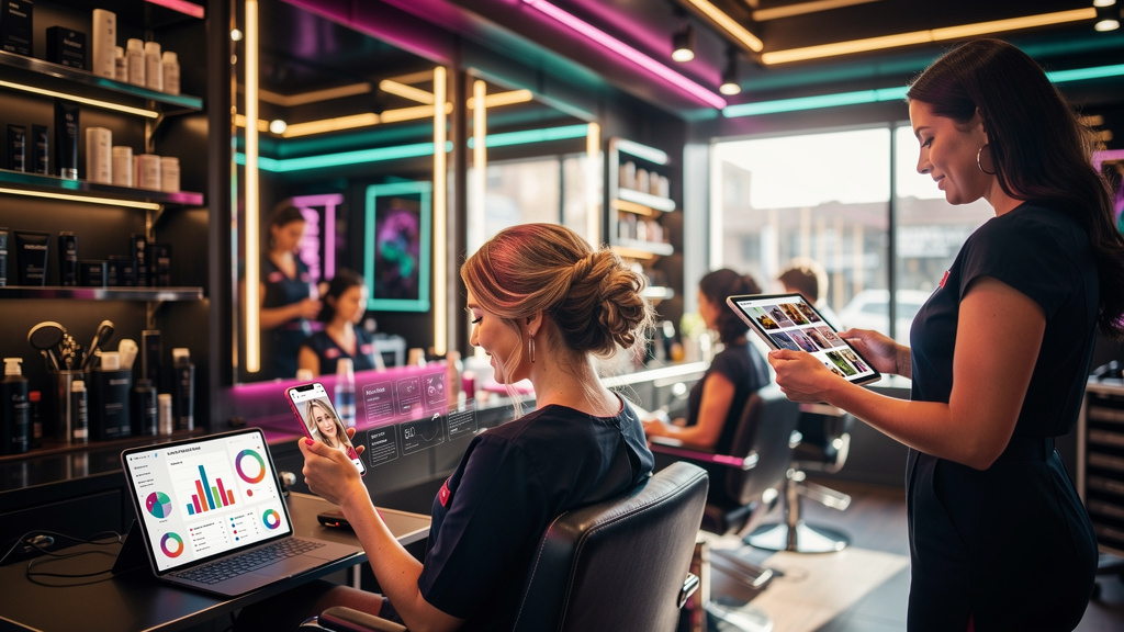 Salões de Beleza: De 4 a 100+ Posts/Mês com IA