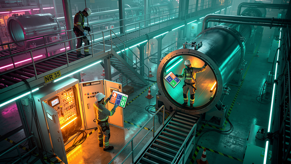 Treinamento NR 10, 33 e 35 na Indústria: Simplifique com LXP