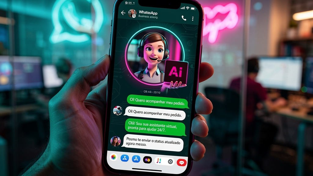 WhatsApp Business e IA: Como chatbots inteligentes otimizam o atendimento