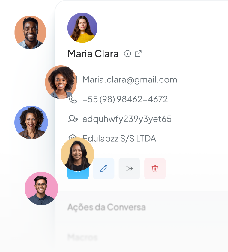 CRM integrado ao atendimento